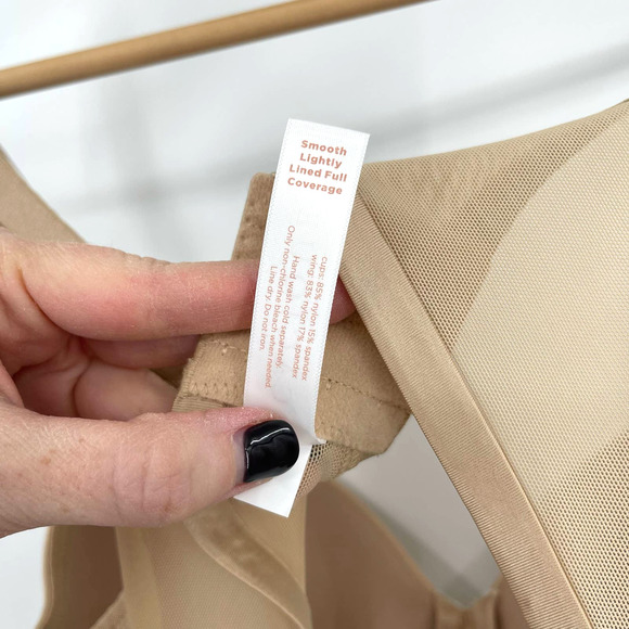 Cacique Smooth Lightly Lined Full Coverage Bra in Cafe Size 40D Nude T-Shirt Bra - Picture 14 of 16